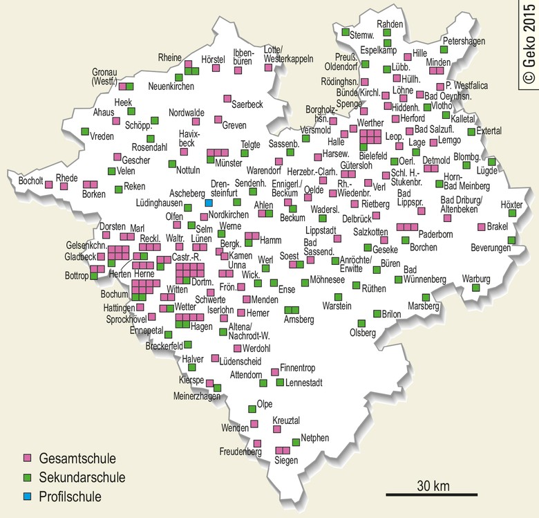 Gesamt-, Sekundar- und Profilschulen 2014/2015