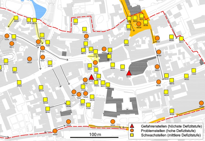 Zugänglichkeitsanalyse des Paderborner Innenstadtbereichs