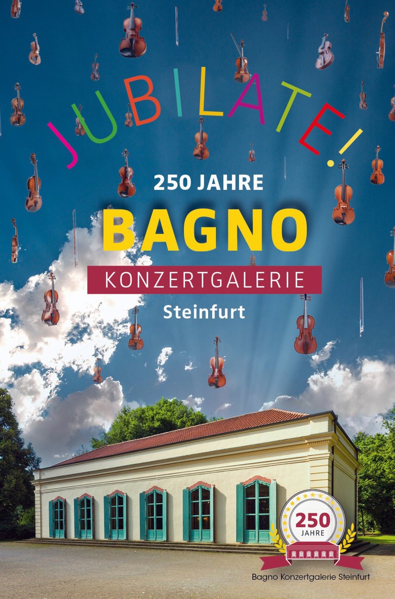 Titelblatt des Flyers "250 Jahre Bagno Konzertgalerie"