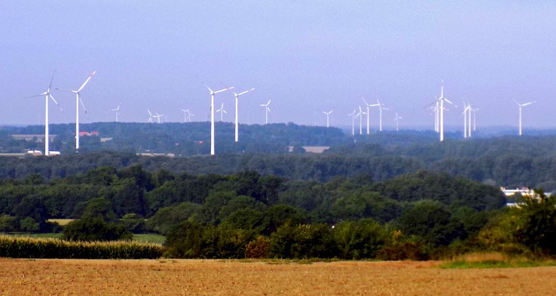 Foto vom Windpark Schöppinger Berg im Kreis Steinfurt