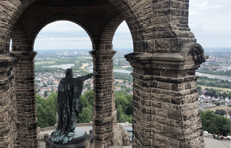 Foto vom Kaiser-Wilhelm-Denkmal auf dem Wittekindsberg