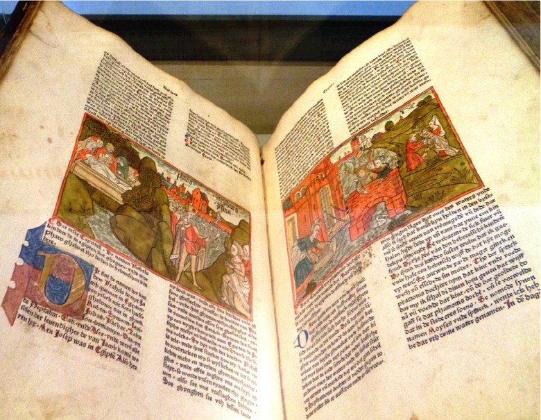 Foto der "Kölner Bibel" von 1478/79