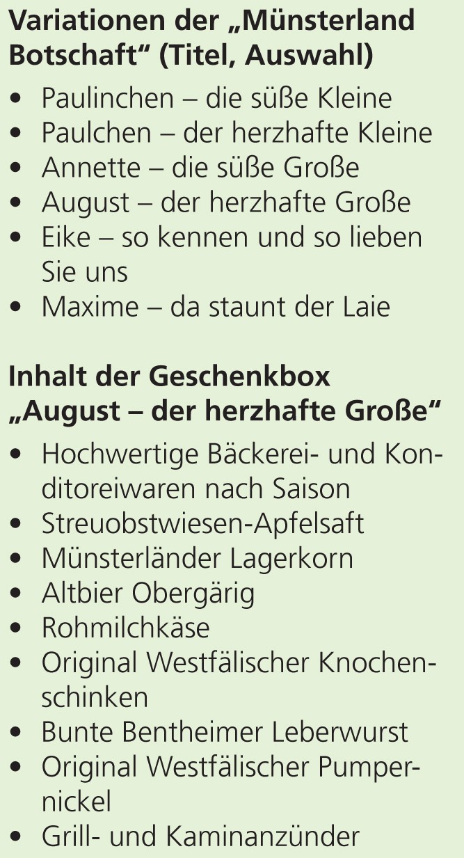 Geschenkbox "Münsterland Botschaft"