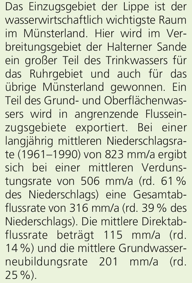 Bedeutung der Lippe für die Wasserwirtschaft