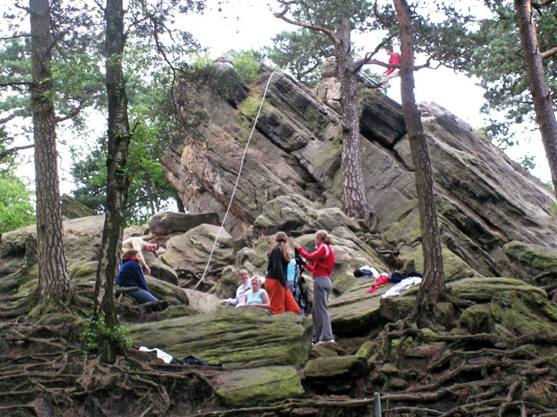 Klettern an den Dörenther Klippen im Naturpark TERRA.vita